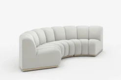 New Marlow Performance Bouclé Curve Sofa 3 Seater Sofas