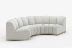 New Marlow Performance Bouclé Curve Sofa 3 Seater Sofas