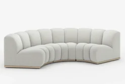New Marlow Performance Bouclé Curve Sofa 3 Seater Sofas