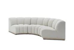 New Marlow Performance Bouclé Curve Sofa 3 Seater Sofas