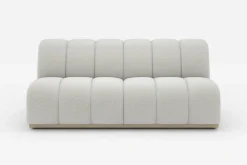 New Marlow Performance Bouclé Armless 2 Seater Sofa Modular Sofas|Loveseats
