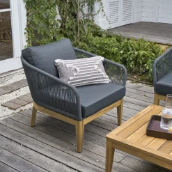 Clearance Maui Outdoor 2 Lounge Chairs & Coffee Table Set Small Outdoor Furniture|Outdoor Sofas