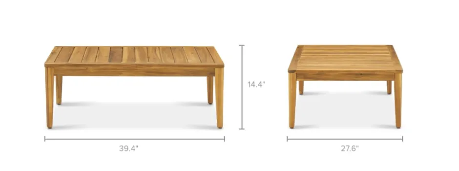 Outlet Maui Outdoor Coffee Table Small Outdoor Furniture|Outdoor Coffee & Side Tables