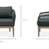 Sale Maui Outdoor Lounge Chair Set Small Outdoor Furniture|Outdoor Sofas