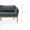 Best Maui Outdoor Loveseat Small Outdoor Furniture|Outdoor Sofas