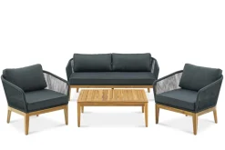 Fashion Maui Outdoor Loveseat, 2 Lounge Chairs & Table Set Outdoor Sofas|Outdoor Furniture Sets