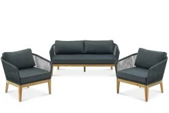 Clearance Maui Outdoor Loveseat & 2 Lounge Chairs Set Outdoor Sofas|Outdoor Furniture Sets