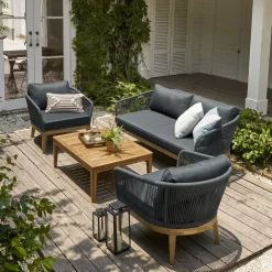 Clearance Maui Outdoor Loveseat & 2 Lounge Chairs Set Outdoor Sofas|Outdoor Furniture Sets