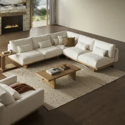 Sale Mori Performance Fabric Armless L-Shape Sectional Sofa Sectional Sofas
