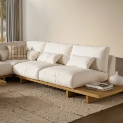 Sale Mori Performance Fabric Armless L-Shape Sectional Sofa Sectional Sofas