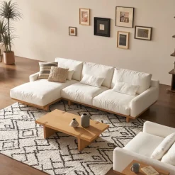 Discount Mori Performance Fabric Chaise Sectional Sofa Sectional Sofas