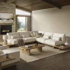 Hot Mori Performance Fabric Corner Sofa Armchairs And Accent Chairs|Modular Sofas