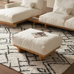 Hot Mori Performance Fabric Ottoman Footstools, Ottomans & Poufs