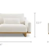 New Mori Performance Fabric Sofa 3 Seater Sofas