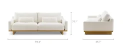New Mori Performance Fabric Sofa 3 Seater Sofas