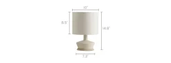Discount Nadia Ceramic Table Lamp, 14.8" Lighting And Lamps