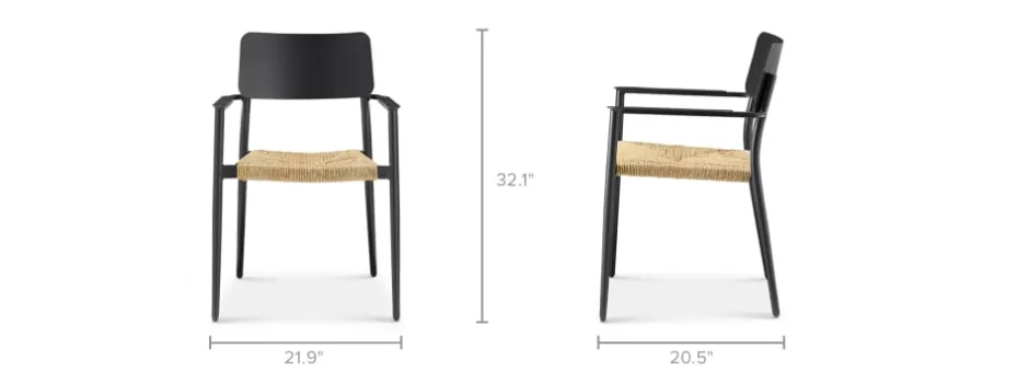 Best Newport Stackable Outdoor Dining Chair Set Small Outdoor Furniture|Outdoor Chairs & Bar Stools