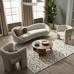 Discount Odette Performance Bouclé Sofa 3 Seater Sofas