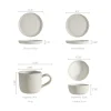 New Olivia 4-Piece Dinnerware Set Tableware|Small Dining Room Furniture