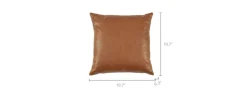 Sale Orion Leather Throw Pillow Sofa Accessories And Organizers
