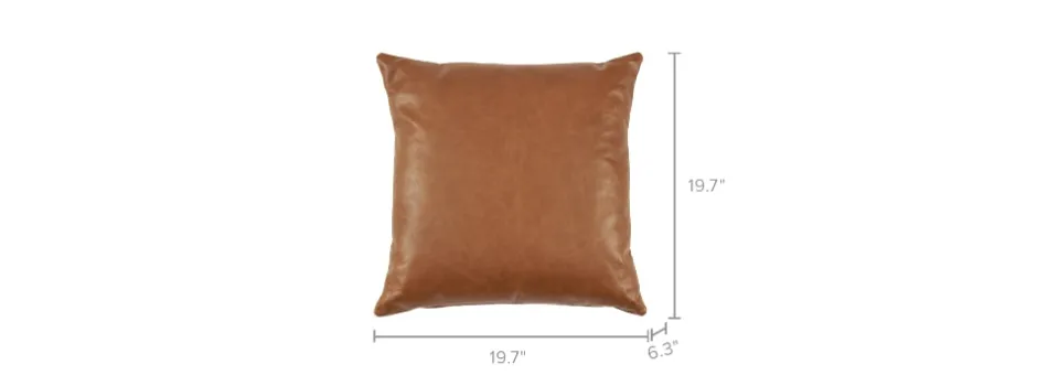 Sale Orion Leather Throw Pillow Sofa Accessories And Organizers