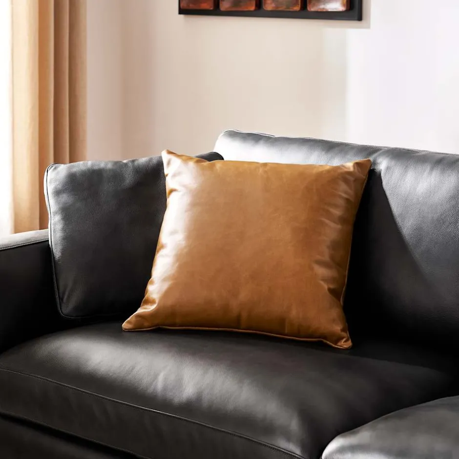Sale Orion Leather Throw Pillow Sofa Accessories And Organizers