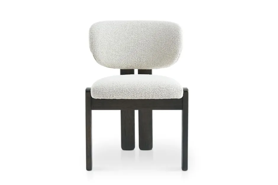 Fashion Oslo Performance Bouclé Armless Chair Small Dining Room Furniture|Dining Chairs