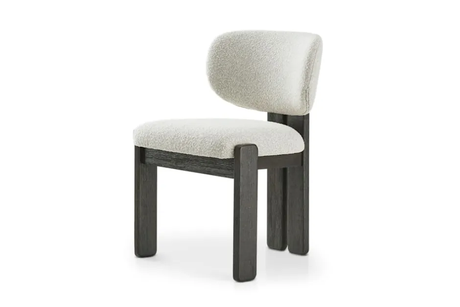 Fashion Oslo Performance Bouclé Armless Chair Small Dining Room Furniture|Dining Chairs