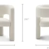 Clearance Paloma Bouclé Armchair, Snow Armchairs And Accent Chairs|Small Living Room Furniture