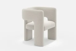 Clearance Paloma Bouclé Armchair, Snow Armchairs And Accent Chairs|Small Living Room Furniture