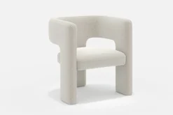 Clearance Paloma Bouclé Armchair, Snow Armchairs And Accent Chairs|Small Living Room Furniture