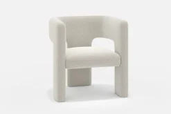Clearance Paloma Bouclé Armchair, Snow Armchairs And Accent Chairs|Small Living Room Furniture