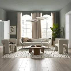 Clearance Paloma Bouclé Armchair, Snow Armchairs And Accent Chairs|Small Living Room Furniture