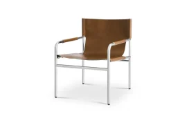 Sale Pascal Leather Sling Armchair Armchairs And Accent Chairs|Small Living Room Furniture