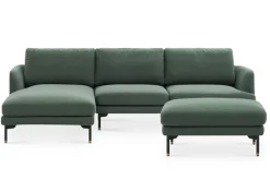 Best Pebble Chaise Sectional Sofa with Ottoman Living Room Sets|Living Room Sets