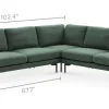 Best Pebble L-Shape Sectional Sofa Sectional Sofas