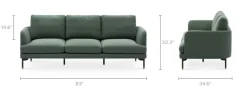 New Pebble Sofa Small Living Room Furniture|3 Seater Sofas