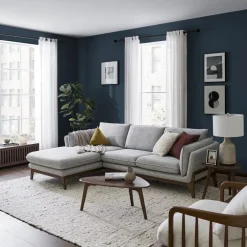 Discount Remi Chaise Sectional Sofa with Ottoman Living Room Sets|Living Room Sets