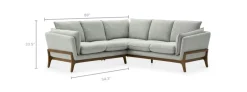 Outlet Remi L-Shape Sectional Sofa Sectional Sofas