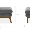 Outlet Remi Ottoman Footstools, Ottomans & Poufs
