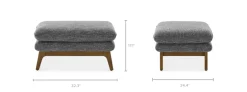Outlet Remi Ottoman Footstools, Ottomans & Poufs