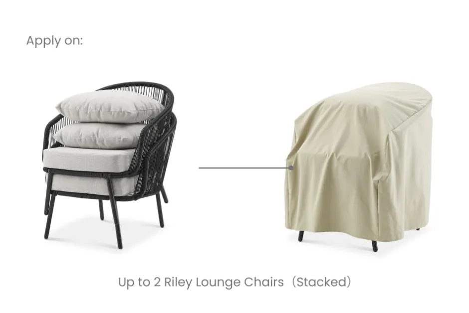 New Riley Outdoor Lounge Chair Set Cover Outdoor Accessories
