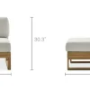 Fashion Rio Outdoor Armless Sofa Outdoor Sofas