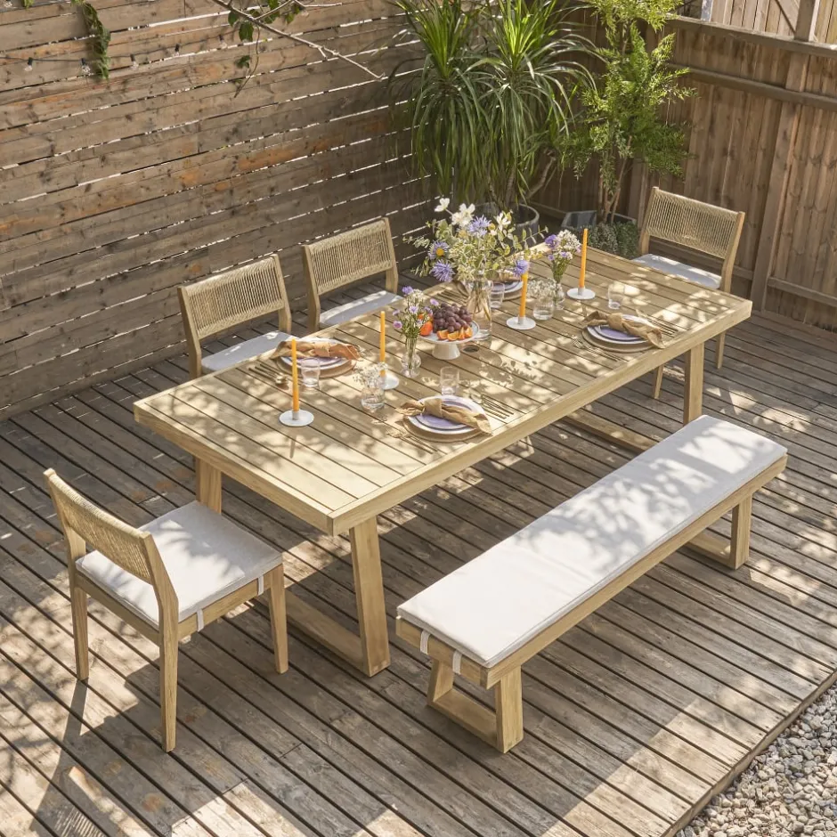 New Rio Outdoor Dining Bench Outdoor Chairs & Bar Stools|Benches