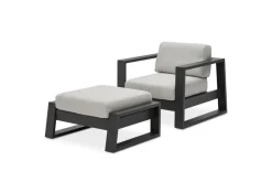 Clearance Rio Outdoor Lounge Chair & Ottoman Set Outdoor Lounge Chairs|Outdoor Furniture Sets
