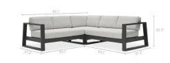 Discount Rio Outdoor L-Shape Sectional Sofa Outdoor Sofas
