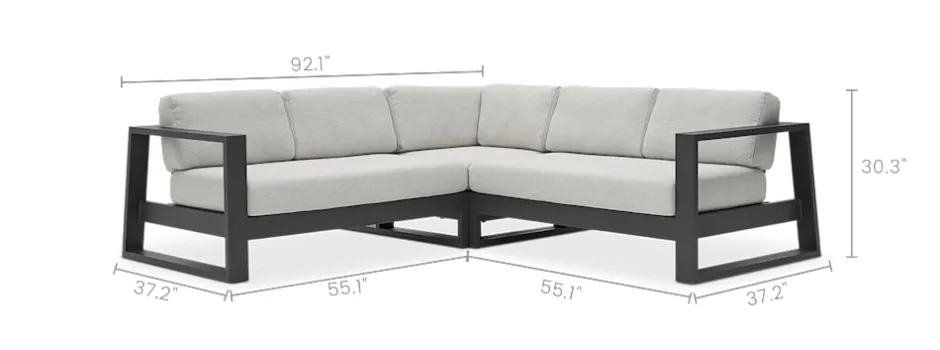 Discount Rio Outdoor L-Shape Sectional Sofa Outdoor Sofas