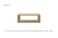 Fashion Rio Outdoor Rectangular Box Coffee Table Cover Outdoor Accessories