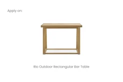 Best Rio Outdoor Rectangular Bar Table Cover Outdoor Accessories