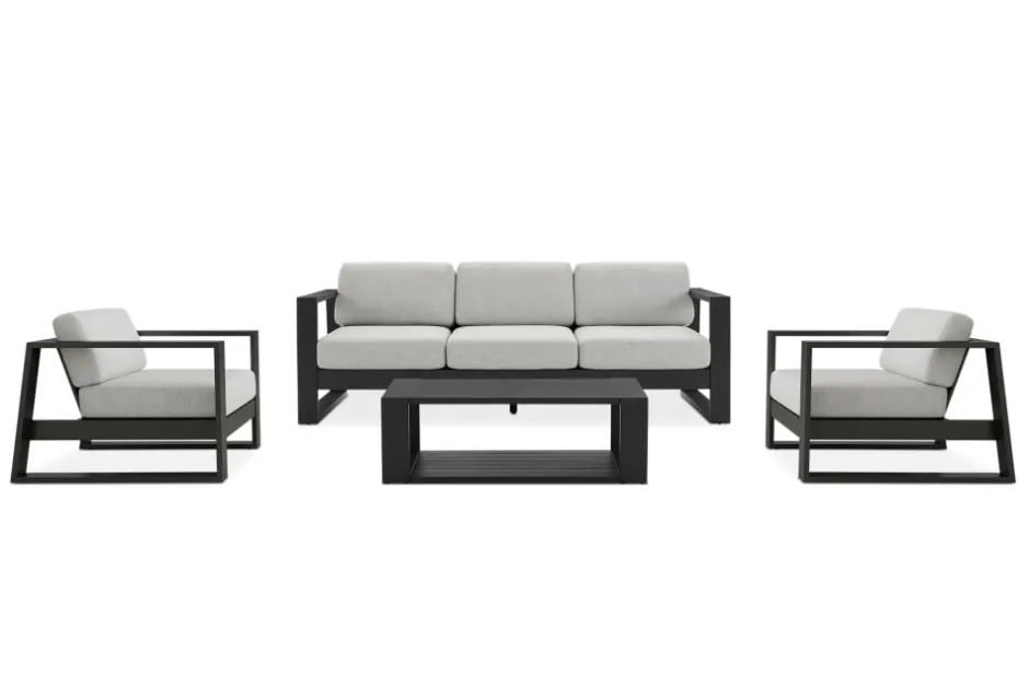Outlet Rio Outdoor Sofa, 2 Lounge Chairs & Table Set Outdoor Furniture Sets|Outdoor Furniture Sets